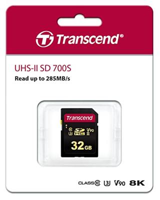 Transcend Premium 700S SDHC-kaart 32 GB Class 10, UHS-II, UHS-Class 3, v90 Video Speed Class Transcend Premium 700S SDHC-kaart 32 GB Class 10, UHS-II, UHS-Class 3, v90 Video Speed Class