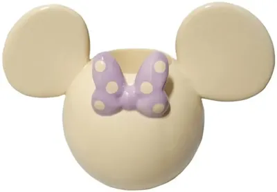 Disney 3D Bloempot Minnie off white 5 cm