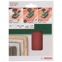 Bosch Accessories 2609256B18 Oscillerend schuurpapierset Ongeperforeerd Korrelgrootte (num) 60, 120, 180 (l x b) 140 mm x 115 mm 1 set(s) - thumbnail