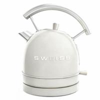 Vintage Waterkoker - SWEISS - KTL8 - 2200 W - 1,8 L - 360° Voet - Beige - thumbnail