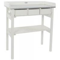 Esschert Design tuinwerktafel met lades (wit) cf29w - thumbnail