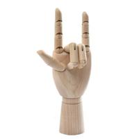 Houten pop hand gezamenlijke roerende hand model houten hand kunst schets tool grootte: 7 inch (rechterhand) - thumbnail