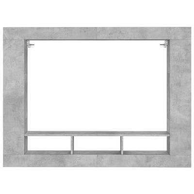 Tv-meubel 152x22x113 cm bewerkt hout betongrijs