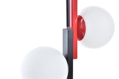 Plafondlamp DKD Home Decor Wit Zwart Rood Metaal Kristal 40 W 44 x 44 x 120 cm Plafondlamp DKD Home Decor Wit Zwart Rood Metaal Kristal 40 W 44 x 44 x 120 cm