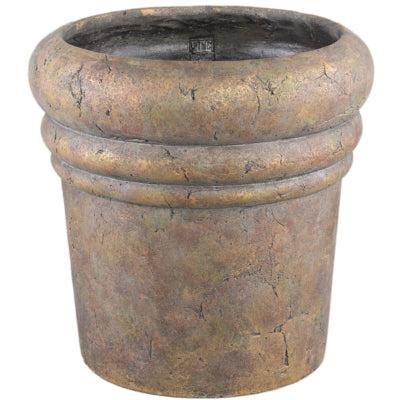 PTMD bloempot helena xxl bruin 40 cm | 2 stuks