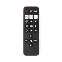Nedis Universele Afstandsbediening | Voorgeprogrammeerd | 2 Apparaten | Disney + Button / Netflix Knop | Infrarood | Zwart - TVRC23SNBK - thumbnail