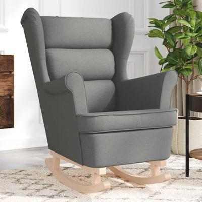 Schommelstoel 74x90x102 cm stof donkergrijs Schommelstoel 74x90x102 cm stof donkergrijs