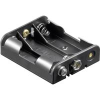Velleman BH331B Batterijhouder Aantal cellen: 3 AA (penlite) (l x b x h) 56 x 48 x 16 mm - thumbnail