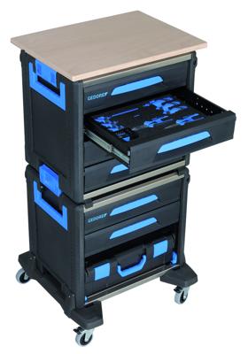 Gedore WorkMo gereedschapswagen 24 B2 | Inclusief gereedschapset 72-delig - 3005186