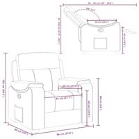 Fauteuil verstelbaar stof donkergroen - thumbnail