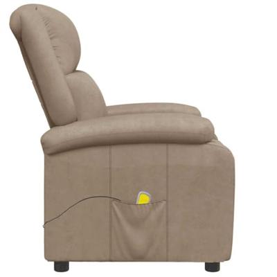 Massagestoel kunstleer cappuccinokleurig