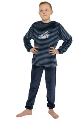 Outfitter velours jongens pyjama - Skate Park - 140 - Blauw - 140 - 140 - 140 - 140 - 140 - 140 - 140 - 140 - 140 - 140 - 140 - 140 -