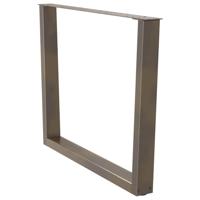 Eettafelpoten 2 st V-vormig 100x(72-73,3) cm staal naturel - thumbnail