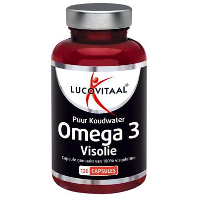 Lucovitaal Omega 3 Visolie Puur Koudwater 120Capsules