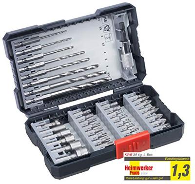 kwb 108910 Boor- en bitassortiment 39-delig Metaal 2 mm, 2.5 mm, 3 mm, 3.5 mm, 4 mm, 5 mm, 6 mm, 6.5 mm kwb 108910 Boor- en bitassortiment 39-delig Metaal 2 mm, 2.5 mm, 3 mm, 3.5 mm, 4 mm, 5 mm, 6 mm, 6.5 mm