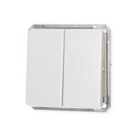 ELSO dubbele wisselschakelaar 2016 64 16 A zuiver wit Wit 1 stuk(s) - thumbnail