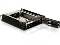 DeLOCK 3.5" Mobile Rack voor 2x 2.5" SATA wisselframe - thumbnail