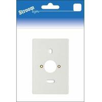 Montageplaat 2-voudig wit - 6650720 - thumbnail