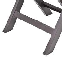 VidaXL Opklapbare stoelen, 2 stuks, plastic, mokkakleur - thumbnail