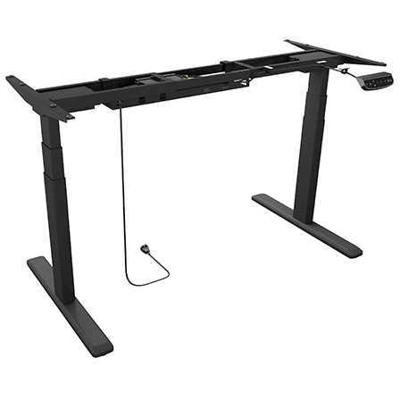 ICY BOX Zit-sta-bureauframe Elektrisch in hoogte verstelbaar Hoogte: 620 tot 1280 mm (b x d) 1700 mm x 300 mm IB-EW205B-T 60866