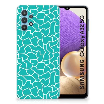 Samsung Galaxy A32 5G | Hoesje maken | Cracks Blue