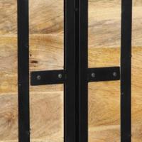 Hoofdeinde 160 cm massief hout mango en ijzer - thumbnail