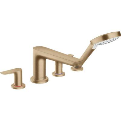 Hansgrohe Talis E 4-gats badrandmengkraan afbouwdeel voor inbouwdeel 13244180, Brushed Bronze