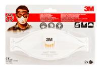 3M Aura Comfort Cool Flow stofmasker, FFP2, met ventiel, pak van 2 stuks - thumbnail