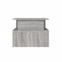 Salontafel 90x55x42,5 cm bewerkt hout grijs sonoma eikenkleur - thumbnail