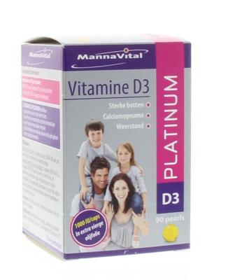 Mannavital Vitamine D3 Platinum Caps 90