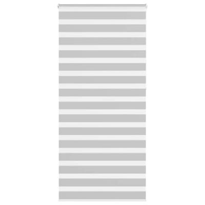 VidaXL Zebra rolgordijn 115x230 cm stofbreedte 110,9 cm lichtgrijs VidaXL Zebra rolgordijn 115x230 cm stofbreedte 110,9 cm lichtgrijs