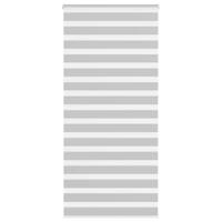 VidaXL Zebra rolgordijn 115x230 cm stofbreedte 110,9 cm lichtgrijs - thumbnail
