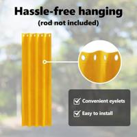 VidaXL Verduisterende gordijnen 2 pcs mosterdgeel 140 x 225 cm fluweel - thumbnail