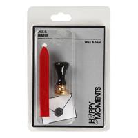 Creativ Company Zegel set, d 17 mm, rood, 1 set - thumbnail