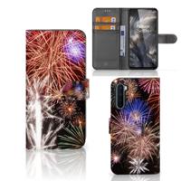OnePlus Nord | Wallet Case | met Pasjes | Vuurwerk - thumbnail