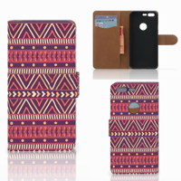 Google Pixel Telefoon Hoesje Aztec Paars - thumbnail