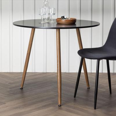 Nohr Ronde Bistrotafel 'Austina' 90cm, kleur Zwart Nohr Ronde Bistrotafel 'Austina' 90cm, kleur Zwart