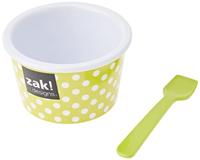 Zak!Designs Dotty Ijsbak met Lepel Ø 8 cm Set van 2 Stuks - thumbnail