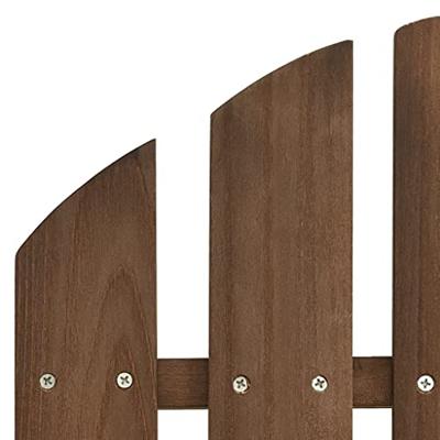 VidaXL Tuinstoel met voetenbank hout bruin VidaXL Tuinstoel met voetenbank hout bruin