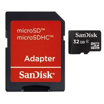 SanDisk SDSDQB-032G-B35 microSDHC-kaart 32 GB Class 4 Incl. SD-adapter SanDisk SDSDQB-032G-B35 microSDHC-kaart 32 GB Class 4 Incl. SD-adapter
