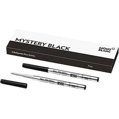 Navulling voor balpen Montblanc 128210 Zwart (2 Stuks)