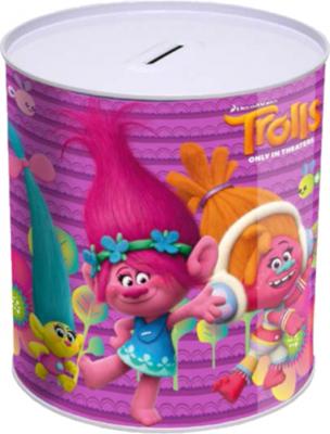 Trolls spaarpot meisjes 15 x 13,5 cm aluminium paars Trolls spaarpot meisjes 15 x 13,5 cm aluminium paars