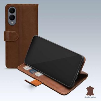 Mobilize Leather Wallet Samsung Galaxy S25 Edge 5G Brown