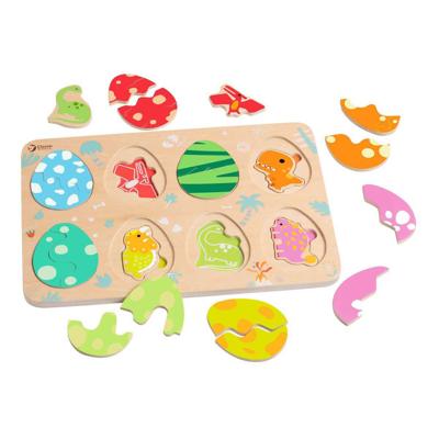 Classic World houten inlegpuzzel dinosaurus, 25st.