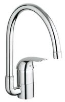 Grohe Euroeco keukenkraan met hoge C-uitloop chroom - thumbnail