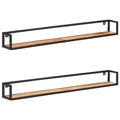 VidaXL Wandschappen 2 st 160 cm massief acaciahout