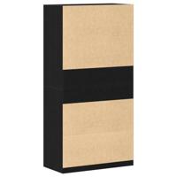 Kledingkast Zwart eiken 100 x 50 x 200 cm Bewerkt hout - thumbnail