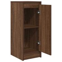 Dressoir 29,5x34x76 cm bewerkt hout bruin eikenkleurig - thumbnail
