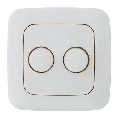 EcoDim Afdekraam Busch Jaeger WIT voor DUO LED dimmer 4355420 - 4355438 EcoDim Afdekraam Busch Jaeger WIT voor DUO LED dimmer 4355420 - 4355438