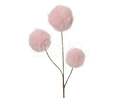 Spray op steel kunstbont 70 cm roze